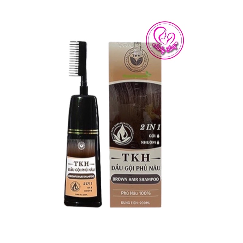 Dầu gội phủ bạc Trần Kim Huyền 200ml- nhanh chóng, hiệu quả, ăn toàn cho da đầu