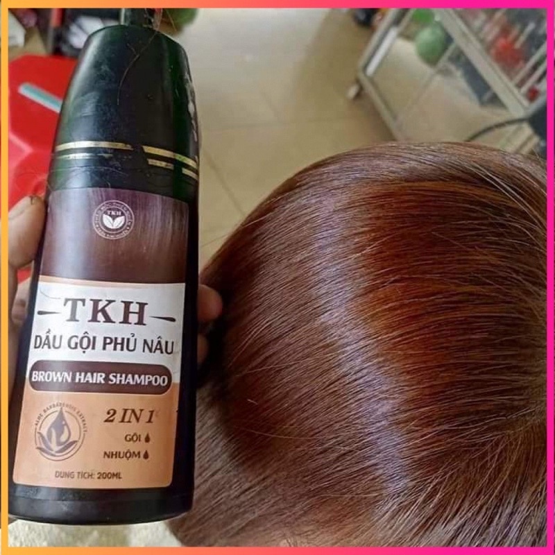 Dầu gội phủ bạc Trần Kim Huyền 200ml- nhanh chóng, hiệu quả, ăn toàn cho da đầu