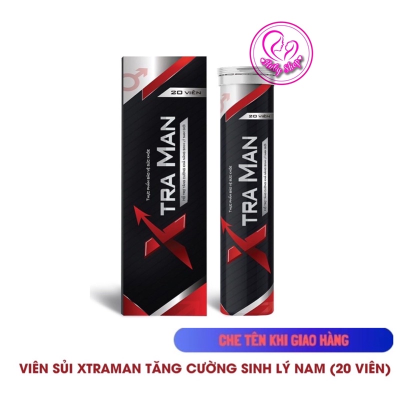 [Chính hãng] Viên sủi Xtra Man tăng cường sinh lý nam hộp 20 viên- Che tên khi giao hàng