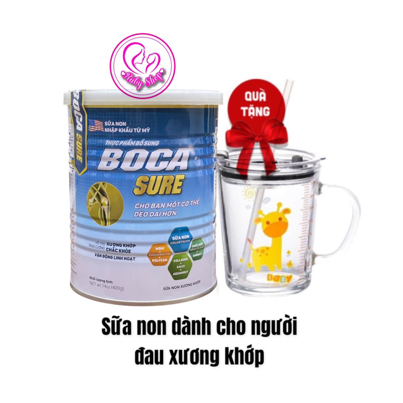 Sữa non xương khớp Boca Sure hộp 400g nhập khẩu của Mỹ