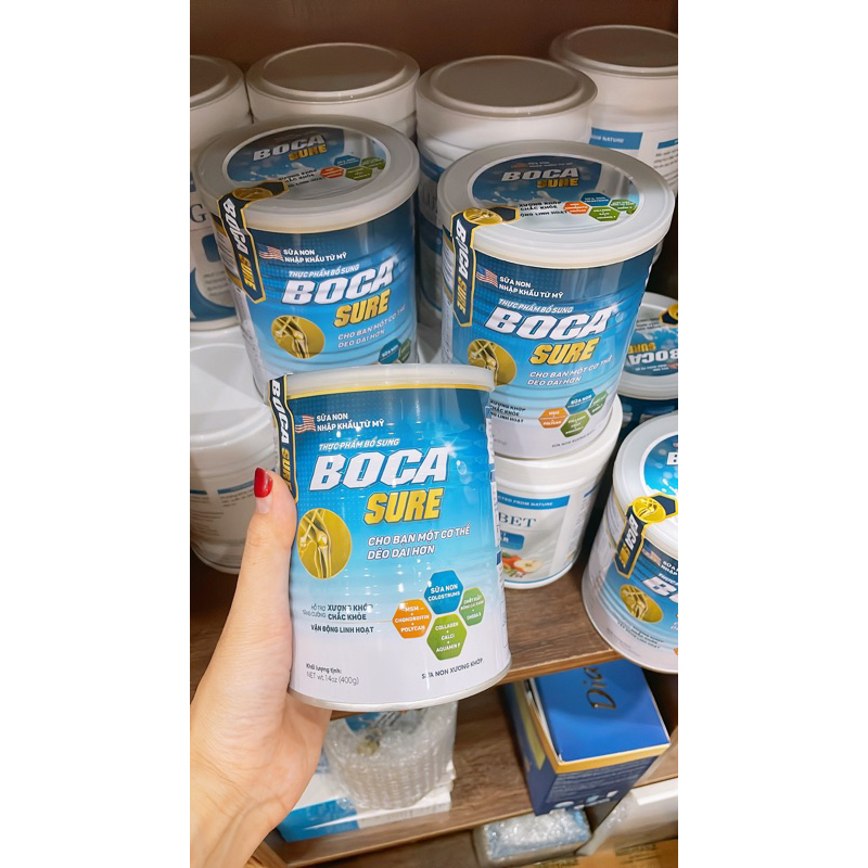 Sữa non xương khớp Boca Sure hộp 400g nhập khẩu của Mỹ