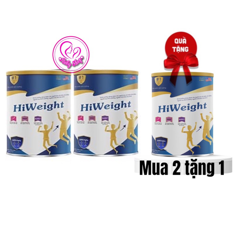 [Mua 2 tặng 1 ] Sữa tăng cân Hiweght dành cho người gầy lon 650g chính hãng - Tăng cân an toàn hiệu quả