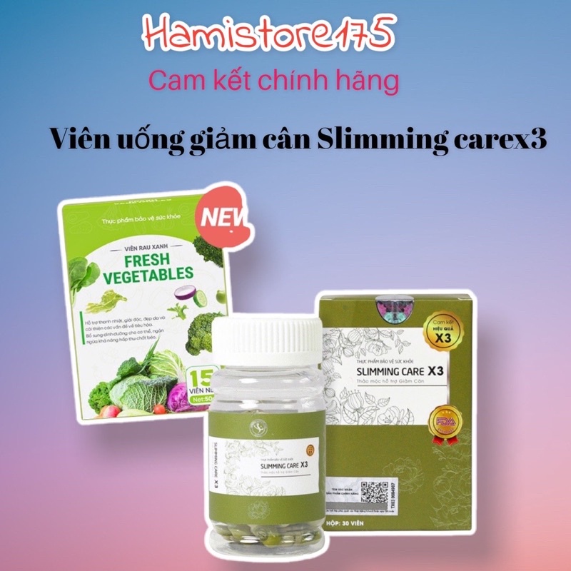 [Chính hãng] Viên thảo mộc giảm cân Slimming Care X3 mới