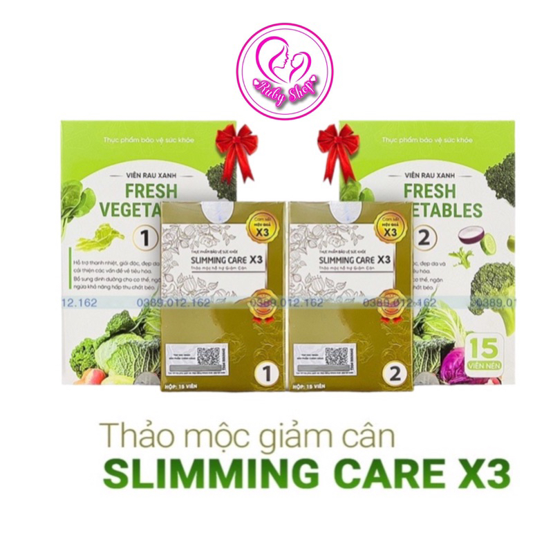 [Chính hãng] Viên thảo mộc giảm cân Slimming Care X3 mới