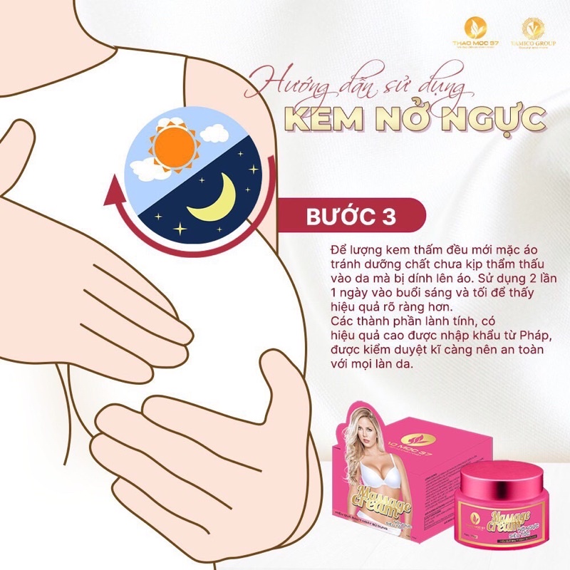 [Chính hãng] Kem nở ngực siêu tốc Thảo Mộc 37 + tặng thước dây