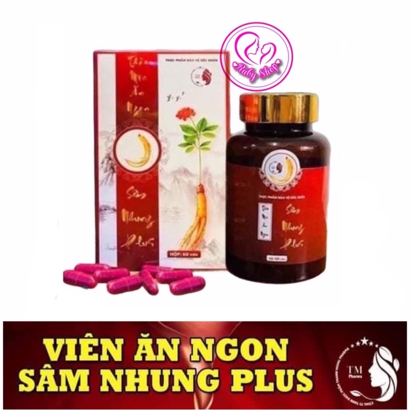[Chính hãng] Tăng cân Sâm Nhung Plus ăn khỏe ngủ ngon