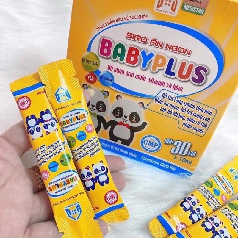 [Chính hãng] Siro ăn ngon Baby Plus hết biếng ăn, táo bón, bé tăng cân tốt + quà