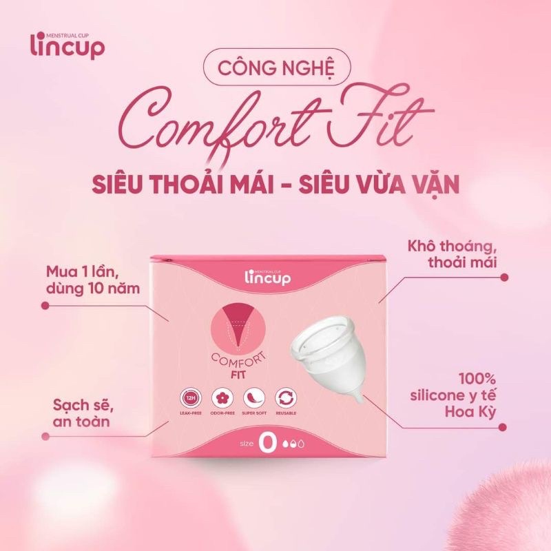 [Chính hãng] Cốc nguyệt san Lincup mẫu mới -giải pháp tốt nhất cho ngày ấy
