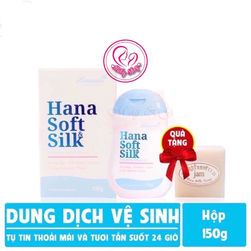 [Chính hãng] Dung dịch vệ sinh phụ nữ Hana Soft Silk + tặng cám gạo