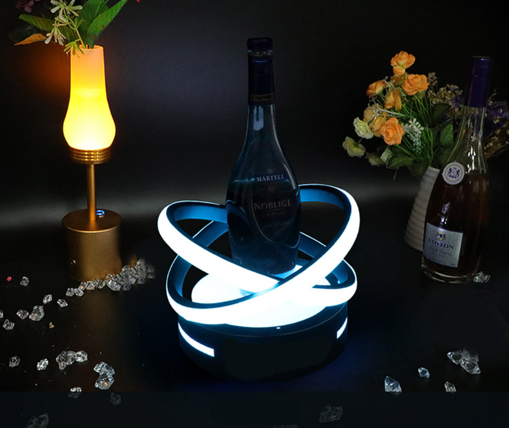 Đế trưng chai rượu có đèn led cho quán Bar Nhà hàng CZ02B