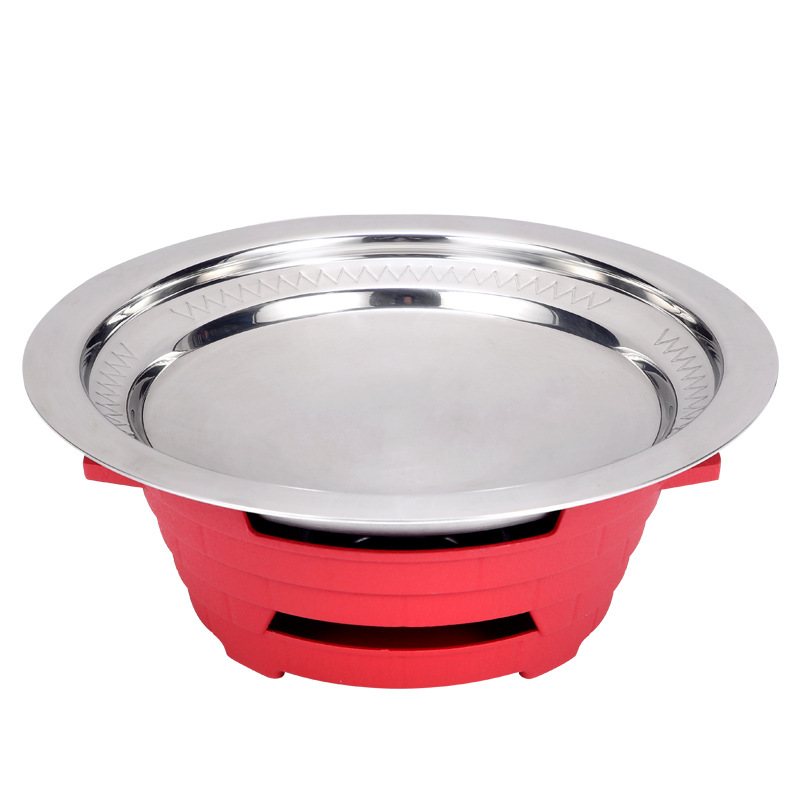 Bộ chảo kèm bếp cồn inox 304 dùng các món lẩu khô 18-30cm OEM YL1118