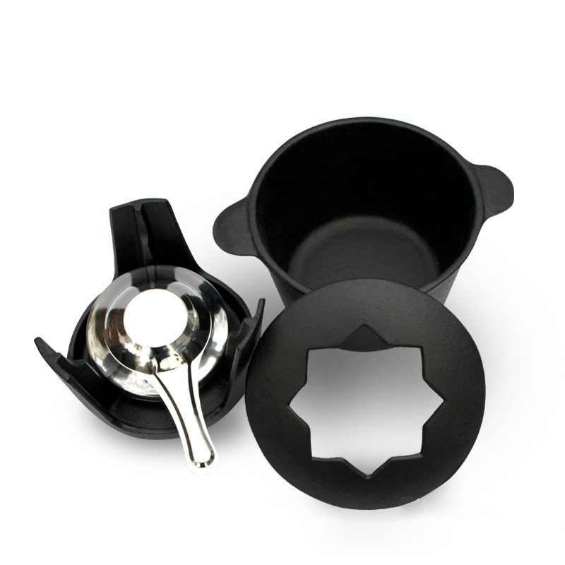 Nồi lẩu phô mai nước sốt bằng gang 17cm kèm bếp cồn OEM DGR01