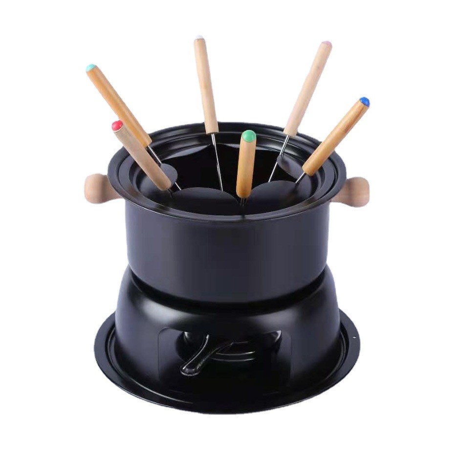 Nồi lẩu phô mai nước sốt socola 18cm kèm bếp cồn OEM HG181