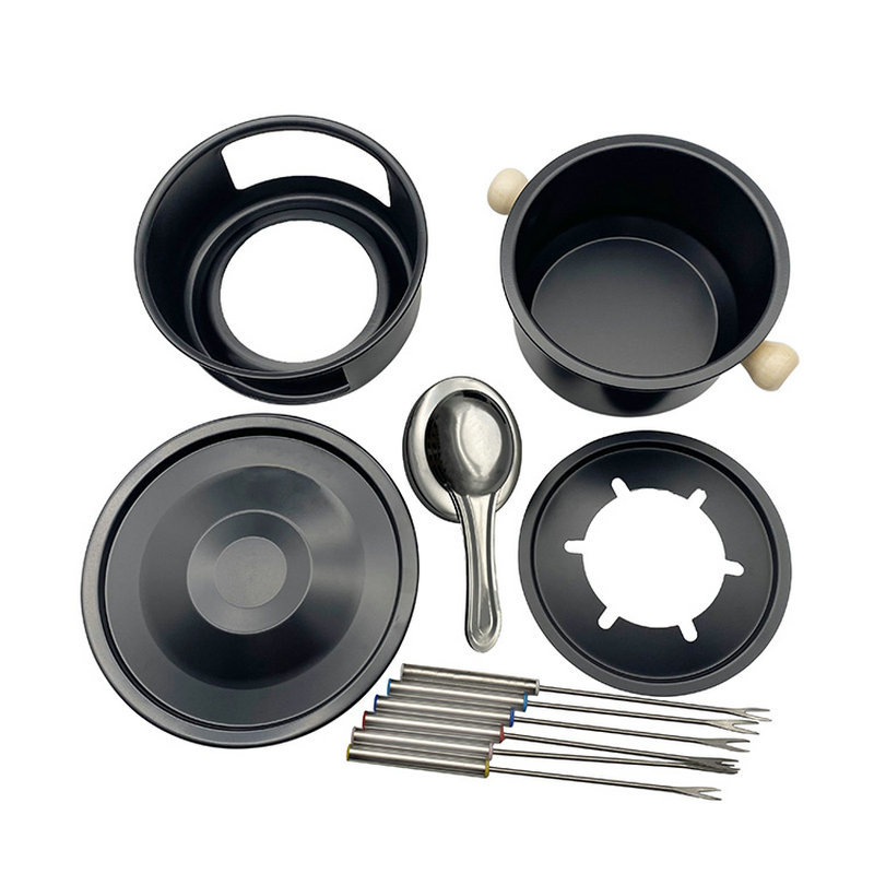 Nồi lẩu phô mai nước sốt socola 18cm kèm bếp cồn OEM HG181