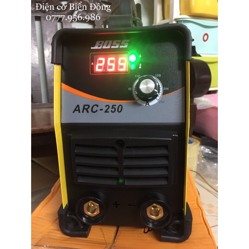 Máy Hàn BOSS ARC 250 logo cánh chim Hàn que 5 ly Tặng bó 20 que hàn