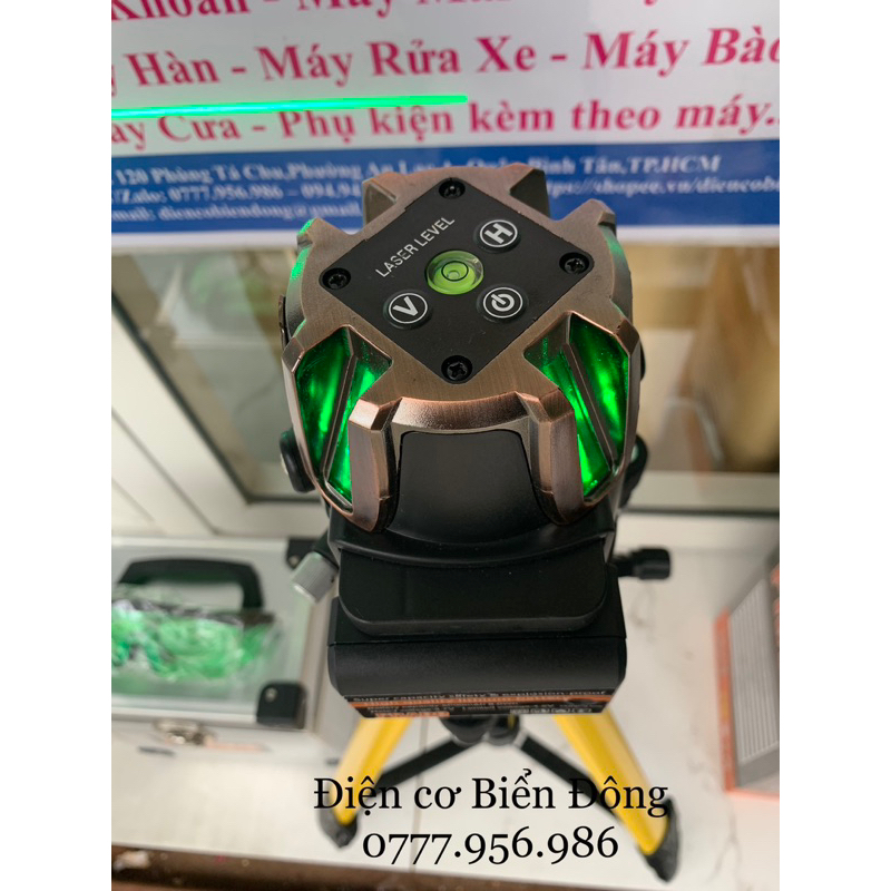 MÁY CÂN BẰNG TIA LASER SIÊU SÁNG PRADO ĐỒNG TIA XANH 2pin kèm pin dự phòng