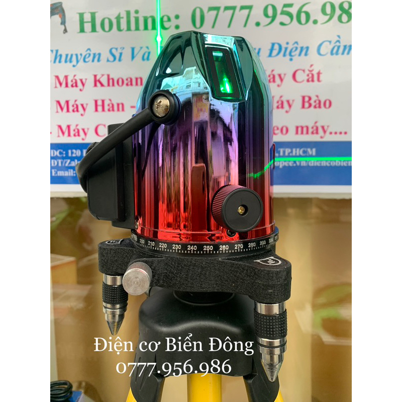 MÁY CÂN BẰNG TIA LASER SIÊU SÁNG PRADO XANH ĐỎ TIA XANH 2pin kèm promote và pin dự phòng