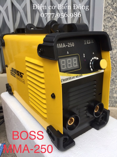Máy Hàn điện tử TẶNG BÓ 20 que hàn Thế hệ máy Hàn mới BOSS MMA-250 hàn sắt tôn gia đình và công trình