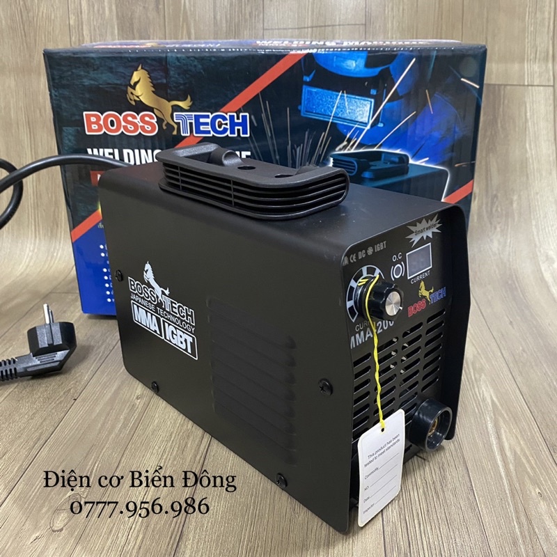 Máy Hàn điện tử BOSS-TECH MMA-200 thiết kế độc quyền, hàn sắt, tôn gia đình. TẶNG BÓ 20 que