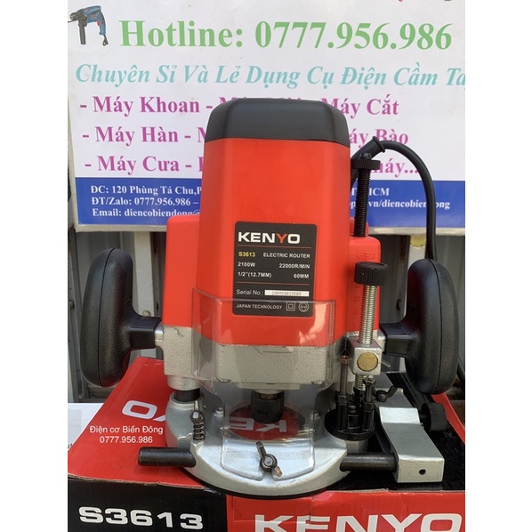 Máy Phay Gỗ KENYO S3613 12mm máy soi mộng gỗ, phay gỗ, tạo rãnh