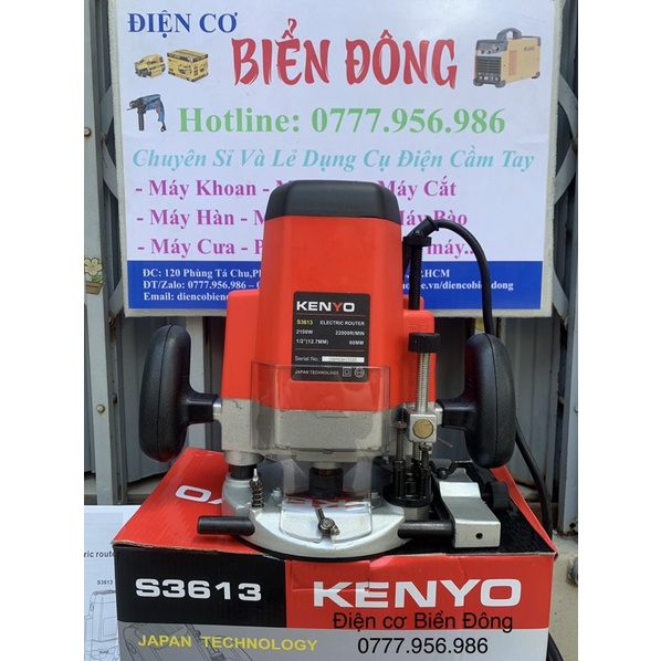 Máy Phay Gỗ KENYO S3613 12mm máy soi mộng gỗ, phay gỗ, tạo rãnh