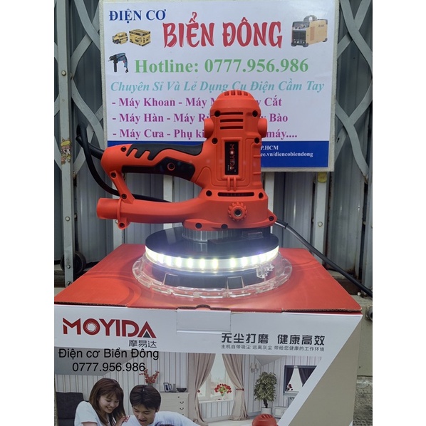 Máy chà nhám tường MOYIDA 1250W 180mm dùng để làm mịn tường thô trước khi sơn