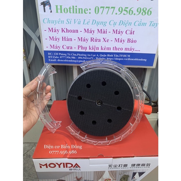 Máy chà nhám tường MOYIDA 1250W 180mm dùng để làm mịn tường thô trước khi sơn