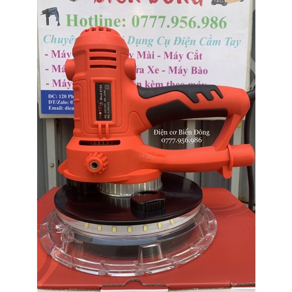 Máy chà nhám tường MOYIDA 1250W 180mm dùng để làm mịn tường thô trước khi sơn
