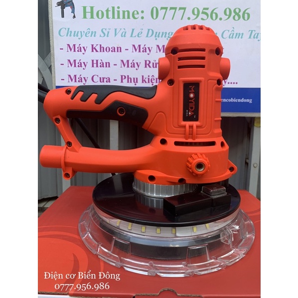 Máy chà nhám tường MOYIDA 1250W 180mm dùng để làm mịn tường thô trước khi sơn