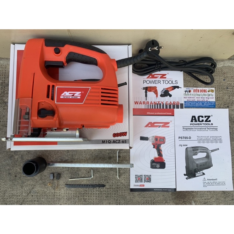 Máy cưa lọng ACZ-65-D JIG SAW có công suất lớn đến 600W chỉnh tốc độ