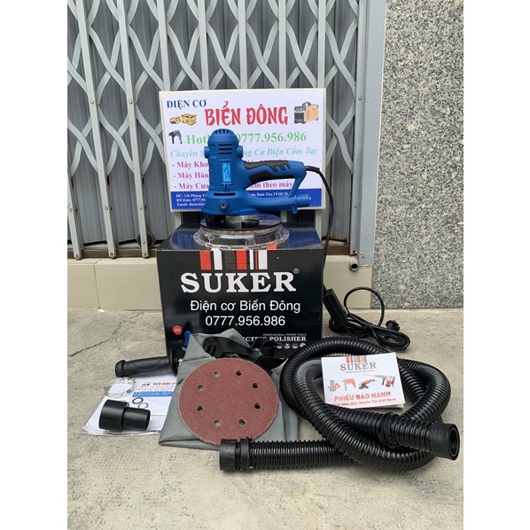 Máy chà nhám tường SUKER 950W 180mm dùng để làm mịn tường thô trước khi sơn