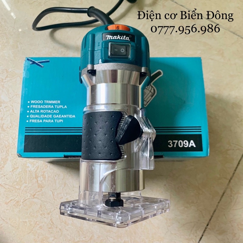 Máy Phay Gỗ Makita 6mm RT3709 có điều tốc THÁI LAN với thích hợp soi mộng gỗ, phay gỗ, tạo rãnh