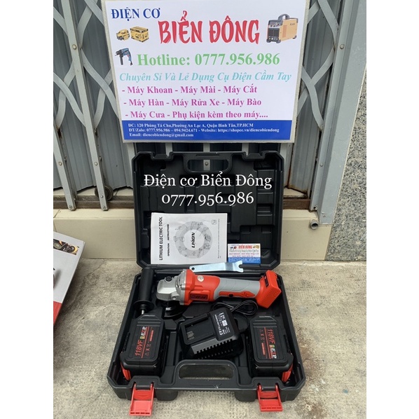 Máy Mài Góc - Máy Cắt Dùng Pin DH THAILAND 118VF 15 Cell - TỪ TÍNH, KHÔNG CHỔI THAN