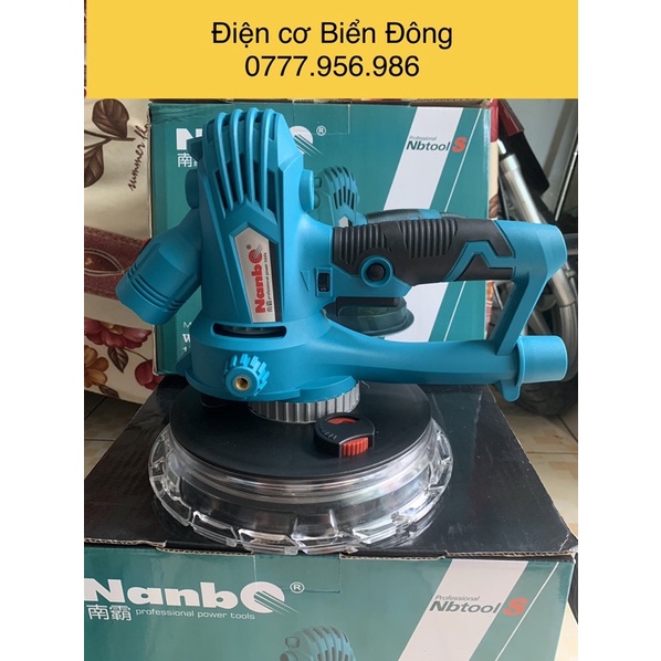 Máy chà nhám tường NABO 1260W 180mm dùng để làm mịn tường thô trước khi sơn
