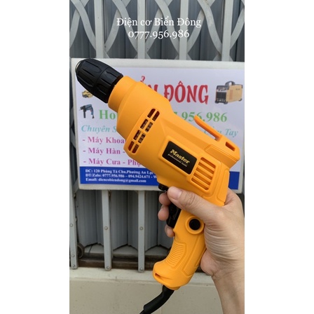 Máy khoan bắt vít Master 10-06 10 ly khoan gỗ tường bắt vít mẫu vàng đen mới nhất
