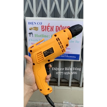 Máy khoan bắt vít Master 10-06 10 ly khoan gỗ tường bắt vít mẫu vàng đen mới nhất