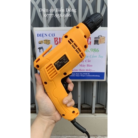 Máy khoan bắt vít Master 10-06 10 ly khoan gỗ tường bắt vít mẫu vàng đen mới nhất