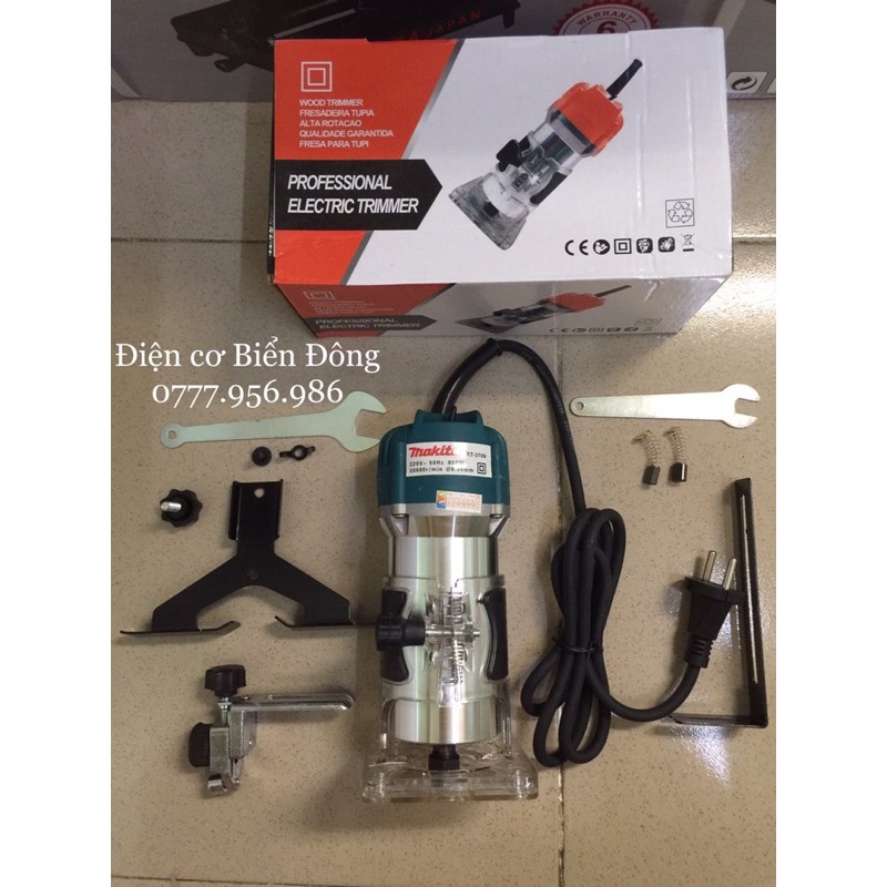 Máy phay gỗ MAKTIA 6mm RT3709 THÁI LAN soi mộng gỗ, phay gỗ, tạo rãnh...,...