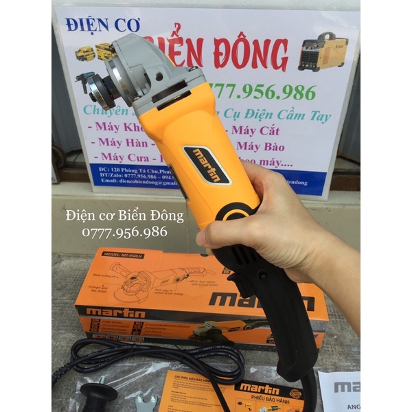 Máy mài góc đuôi dài 1 tấc MARTIN 950W chuyên dùng để mài và cắt sắt, tường, gỗ, tôn.