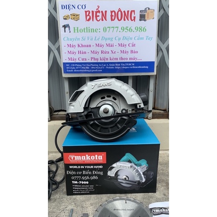 Máy cưa dĩa Makota TM-7000-185mm với công suất 1600W mạnh mẽ Tặng lưỡi cưa 185mm 