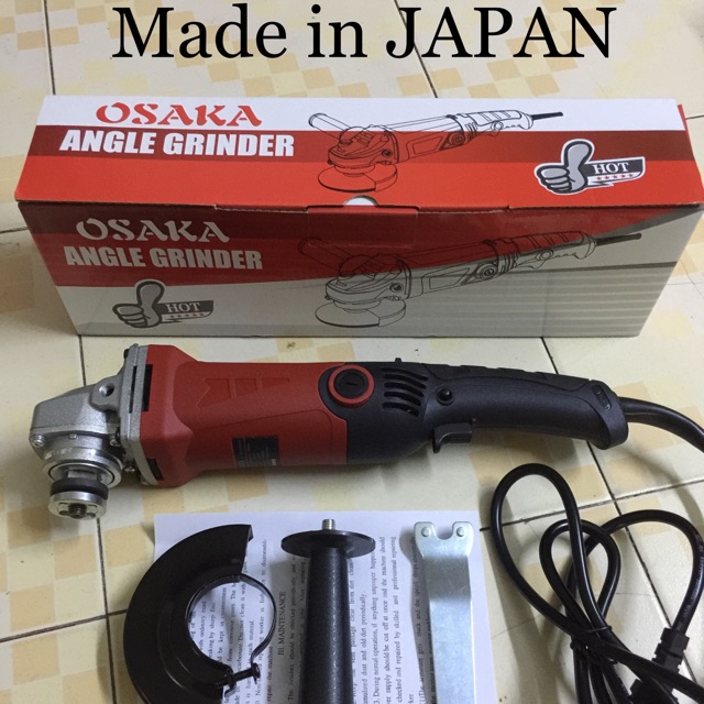 Máy mài góc MÁY MÀI 1 TẤC OSAKA ĐUÔI DÀI 800W mài và cắt sắt tường gỗ tôn new Tặng đĩa mài 29k