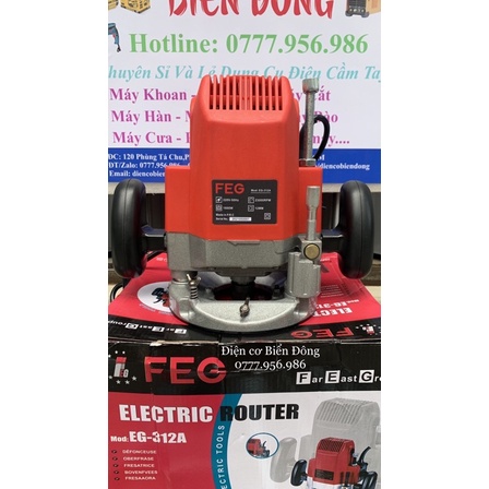 Máy Phay Gỗ FEG EG-312A 12mm máy soi mộng gỗ, phay gỗ, tạo rãnh