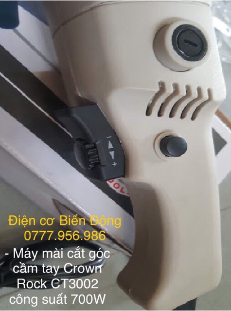 Máy mài cắt góc cầm tay Crown Rock THAILAND CT3002 công suất 700W Tặng đĩa mài 29k