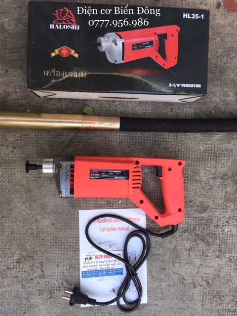 Máy đầm HALOSHI 760W có kèm dây dùi