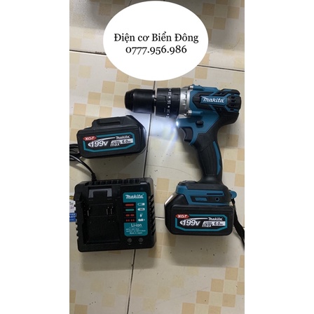 MÁY KHOAN PIN MKT KHÔNG CHỔI THAN PIN 199V 10 cell pin MÔ TƠ TỪ CÓ BÚA 3 CHỨC NĂNG