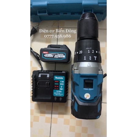 MÁY KHOAN PIN MKT KHÔNG CHỔI THAN PIN 199V 10 cell pin MÔ TƠ TỪ CÓ BÚA 3 CHỨC NĂNG