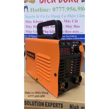 Máy Hàn điện tử mini PROWELD ZX7-228 hàn sắt, tôn trong gia đình và sản xuất Tặng bó 20 que Hàn