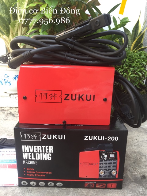 Máy Hàn điện tử Tặng bó 20 que Máy Hàn điện tử ZUKUI 200 INVERTER tiết kiệm điện năng NHẬT BẢN