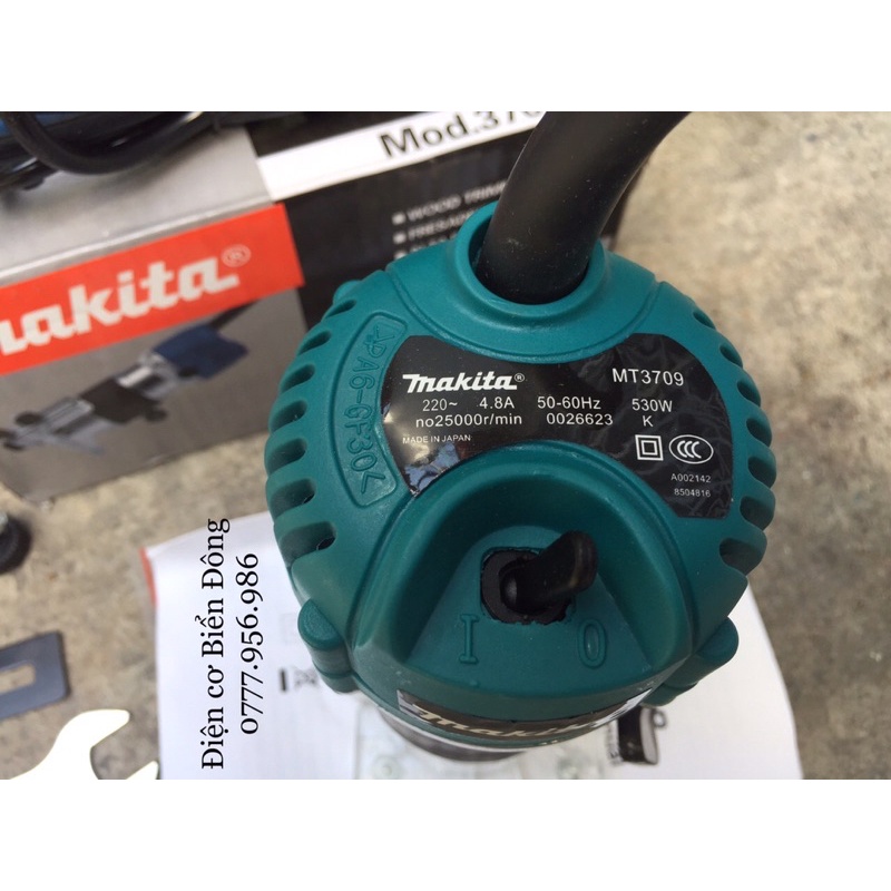 Máy Phay Gỗ MKT 6mm RT3709 máy soi hàng THÁI LAN nhỏ gọn,soi mộng gỗ, phay gỗ, tạo rãnh