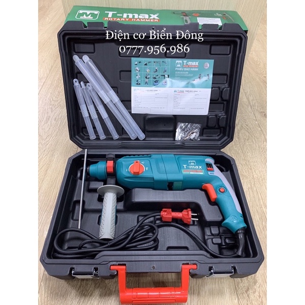 Tặng bộ mũi gài khoan và đục 200k Máy khoan Bêtông TMAX TM-2603 hộp lớn 3 chức năng khoan bê tông